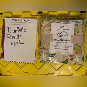 Little Sleepies Avocado toast cloud blanket